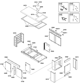 Enclosure Group Diagram and Parts List for 076131-04  Briggs and Stratton Generator